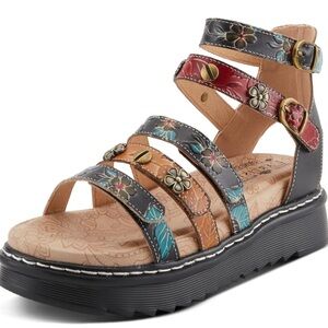 Floral Multi-Color Women's Sandals